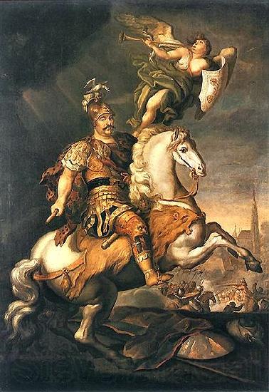 Jerzy Siemiginowski-Eleuter John III Sobieski at the Battle of Vienna Spain oil painting art